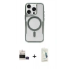 MARSİLYAN™- iPhone 14 Pro Max Kılıf Yadigar Klasik Özel Seri - Şeffaf Pasifik Cam Ekran Koruyucu + Bilvis Titan Kamera Lens - SH