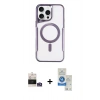 MARSİLYAN™- iPhone 14 Pro Max Kılıf Yadigar Klasik Özel Seri - Şeffaf Royal Nano Ekran Koruyucu + Bilvis Titan Kamera Lens - GS