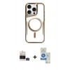 MARSİLYAN™- iPhone 14 Pro Max Kılıf Yadigar Klasik Özel Seri - Şeffaf Royal Nano Ekran Koruyucu + Bilvis Titan Kamera Lens - GS