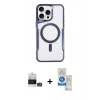 MARSİLYAN™- iPhone 14 Pro Max Kılıf Yadigar Klasik Özel Seri - Şeffaf Royal Nano Ekran Koruyucu + Bilvis Titan Kamera Lens - GS