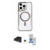 MARSİLYAN™- iPhone 14 Pro Max Kılıf Yadigar Klasik Özel Seri - Şeffaf Royal Nano Ekran Koruyucu + Raze Metal Kamera Lens - GS