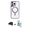 MARSİLYAN™- iPhone 14 Pro Max Kılıf Yadigar Klasik Özel Seri - Şeffaf Royal Nano Ekran Koruyucu + Raze Metal Kamera Lens - GD