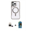 MARSİLYAN™- iPhone 14 Pro Max Kılıf Yadigar Klasik Özel Seri - Siyah 18D Cam Ekran Koruyucu + Bilvis Titan Kamera Lens - GD