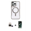 MARSİLYAN™- iPhone 14 Pro Max Kılıf Yadigar Klasik Özel Seri - Siyah 360 Mat Full Body Arka Koruyucu + Bilvis Titan Kamera Lens - SH