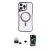 MARSİLYAN™- iPhone 14 Pro Max Kılıf Yadigar Klasik Özel Seri - Siyah 360 Mat Full Body Arka Koruyucu + Bilvis Titan Kamera Lens - GS