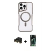 MARSİLYAN™- iPhone 14 Pro Max Kılıf Yadigar Klasik Özel Seri - Siyah 360 Mat Full Body Arka Koruyucu + Raze Metal Kamera Lens - GD