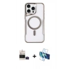 MARSİLYAN™- iPhone 14 Pro Max Kılıf Yadigar Klasik Özel Seri - Siyah 3D Antistatik Cam Ekran Koruyucu + Bilvis Titan Kamera Lens - SH