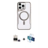 MARSİLYAN™- iPhone 14 Pro Max Kılıf Yadigar Klasik Özel Seri - Siyah 3D Antistatik Cam Ekran Koruyucu + Bilvis Titan Kamera Lens - GS