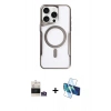 MARSİLYAN™- iPhone 14 Pro Max Kılıf Yadigar Klasik Özel Seri - Siyah 3D Antistatik Cam Ekran Koruyucu + Bilvis Titan Kamera Lens - GS