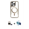 MARSİLYAN™- iPhone 14 Pro Max Kılıf Yadigar Klasik Özel Seri - Siyah 3D Antistatik Cam Ekran Koruyucu + Bilvis Titan Kamera Lens - GS