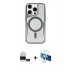 MARSİLYAN™- iPhone 14 Pro Max Kılıf Yadigar Klasik Özel Seri - Siyah 3D Antistatik Cam Ekran Koruyucu + Bilvis Titan Kamera Lens - GS