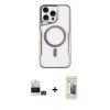 MARSİLYAN™- iPhone 14 Pro Max Kılıf Yadigar Klasik Özel Seri - Siyah 6D Mat Seramik Hayalet Nano Ekran Koruyucu + Bilvis Titan Kamera Lens - GD