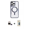 MARSİLYAN™- iPhone 14 Pro Max Kılıf Yadigar Klasik Özel Seri - Siyah 6D Mat Seramik Hayalet Nano Ekran Koruyucu + Bilvis Titan Kamera Lens - DNMR