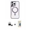 MARSİLYAN™- iPhone 14 Pro Max Kılıf Yadigar Klasik Özel Seri - Siyah 6D Mat Seramik Hayalet Nano Ekran Koruyucu + Bilvis Titan Kamera Lens - DNMR