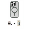 MARSİLYAN™- iPhone 14 Pro Max Kılıf Yadigar Klasik Özel Seri - Siyah 6D Mat Seramik Hayalet Nano Ekran Koruyucu + Siyah Bilvis Titan Kamera Lens