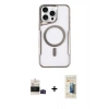 MARSİLYAN™- iPhone 14 Pro Max Kılıf Yadigar Klasik Özel Seri - Siyah 6D Mat Seramik Hayalet Nano Ekran Koruyucu + Siyah Bilvis Titan Kamera Lens