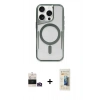 MARSİLYAN™- iPhone 14 Pro Max Kılıf Yadigar Klasik Özel Seri - Siyah 6D Mat Seramik Hayalet Nano Ekran Koruyucu + Bilvis Titan Kamera Lens - GD
