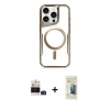 MARSİLYAN™- iPhone 14 Pro Max Kılıf Yadigar Klasik Özel Seri - Siyah 6D Mat Seramik Hayalet Nano Ekran Koruyucu + Bilvis Titan Kamera Lens - DNMR