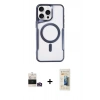 MARSİLYAN™- iPhone 14 Pro Max Kılıf Yadigar Klasik Özel Seri - Siyah 6D Mat Seramik Hayalet Nano Ekran Koruyucu + Bilvis Titan Kamera Lens - GD