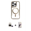 MARSİLYAN™- iPhone 14 Pro Max Kılıf Yadigar Klasik Özel Seri - Siyah Bilvis 3D Mat Cam Ekran Koruyucu + Bilvis Titan Kamera Lens - GS