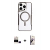MARSİLYAN™- iPhone 14 Pro Max Kılıf Yadigar Klasik Özel Seri - Siyah Bilvis 3D Mat Cam Ekran Koruyucu + Bilvis Titan Kamera Lens - DNMR
