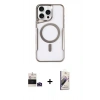 MARSİLYAN™- iPhone 14 Pro Max Kılıf Yadigar Klasik Özel Seri - Siyah Bilvis 3D Mat Cam Ekran Koruyucu + Bilvis Titan Kamera Lens - DNMR