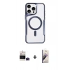 MARSİLYAN™- iPhone 14 Pro Max Kılıf Yadigar Klasik Özel Seri - Siyah Bilvis 3D Mat Cam Ekran Koruyucu + Bilvis Titan Kamera Lens - DNMR