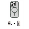 MARSİLYAN™- iPhone 14 Pro Max Kılıf Yadigar Klasik Özel Seri - Siyah Bilvis 3D Mat Cam Ekran Koruyucu + Bilvis Titan Kamera Lens - DNMR