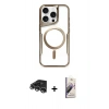 MARSİLYAN™- iPhone 14 Pro Max Kılıf Yadigar Klasik Özel Seri - Siyah Bilvis 3D Mat Cam Ekran Koruyucu + Raze Metal Kamera Lens - GS