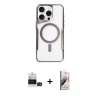 MARSİLYAN™- iPhone 14 Pro Max Kılıf Yadigar Klasik Özel Seri - Siyah Bilvis 3D Mat Cam Ekran Koruyucu + Siyah Bilvis Titan Kamera Lens