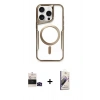 MARSİLYAN™- iPhone 14 Pro Max Kılıf Yadigar Klasik Özel Seri - Siyah Bilvis 3D Mat Cam Ekran Koruyucu + Siyah Bilvis Titan Kamera Lens