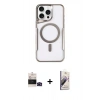 MARSİLYAN™- iPhone 14 Pro Max Kılıf Yadigar Klasik Özel Seri - Siyah Bilvis 3D Mat Cam Ekran Koruyucu + Siyah Bilvis Titan Kamera Lens