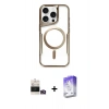 MARSİLYAN™- iPhone 14 Pro Max Kılıf Yadigar Klasik Özel Seri - Siyah Bilvis 5in1 3D Magic Cam Ekran Koruyucu + Bilvis Titan Kamera Lens - GD
