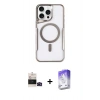 MARSİLYAN™- iPhone 14 Pro Max Kılıf Yadigar Klasik Özel Seri - Siyah Bilvis 5in1 3D Magic Cam Ekran Koruyucu + Bilvis Titan Kamera Lens - SH