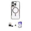 MARSİLYAN™- iPhone 14 Pro Max Kılıf Yadigar Klasik Özel Seri - Siyah Bilvis 5in1 3D Magic Cam Ekran Koruyucu + Bilvis Titan Kamera Lens - SH