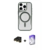 MARSİLYAN™- iPhone 14 Pro Max Kılıf Yadigar Klasik Özel Seri - Siyah Bilvis 5in1 3D Magic Cam Ekran Koruyucu + Raze Metal Kamera Lens - GD