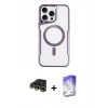 MARSİLYAN™- iPhone 14 Pro Max Kılıf Yadigar Klasik Özel Seri - Siyah Bilvis 5in1 3D Magic Cam Ekran Koruyucu + Raze Metal Kamera Lens - GD