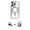 MARSİLYAN™- iPhone 14 Pro Max Kılıf Yadigar Klasik Özel Seri - Siyah Bilvis 5in1 5D Magic Hayalet Cam Ekran Koruyucu + Bilvis Titan Kamera Lens - GS