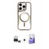 MARSİLYAN™- iPhone 14 Pro Max Kılıf Yadigar Klasik Özel Seri - Siyah Bilvis 5in1 5D Magic Hayalet Cam Ekran Koruyucu + Bilvis Titan Kamera Lens - GS