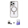 MARSİLYAN™- iPhone 14 Pro Max Kılıf Yadigar Klasik Özel Seri - Siyah Bilvis 5in1 5D Magic Hayalet Cam Ekran Koruyucu + Bilvis Titan Kamera Lens - GS