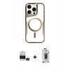 MARSİLYAN™- iPhone 14 Pro Max Kılıf Yadigar Klasik Özel Seri - Siyah Bilvis Hayalet Cam Ekran Koruyucu + Bilvis Titan Kamera Lens - GS