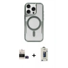 MARSİLYAN™- iPhone 14 Pro Max Kılıf Yadigar Klasik Özel Seri - Siyah Bilvis Hayalet Cam Ekran Koruyucu + Bilvis Titan Kamera Lens - SH