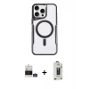MARSİLYAN™- iPhone 14 Pro Max Kılıf Yadigar Klasik Özel Seri - Siyah Bilvis Hayalet Cam Ekran Koruyucu + Bilvis Titan Kamera Lens - GS