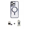 MARSİLYAN™- iPhone 14 Pro Max Kılıf Yadigar Klasik Özel Seri - Siyah Bilvis Hayalet Cam Ekran Koruyucu + Bilvis Titan Kamera Lens - GD
