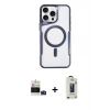 MARSİLYAN™- iPhone 14 Pro Max Kılıf Yadigar Klasik Özel Seri - Siyah Bilvis Hayalet Cam Ekran Koruyucu + Bilvis Titan Kamera Lens - DNMR