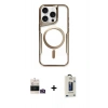 MARSİLYAN™- iPhone 14 Pro Max Kılıf Yadigar Klasik Özel Seri - Siyah Bilvis Hayalet Cam Ekran Koruyucu + Bilvis Titan Kamera Lens - GD