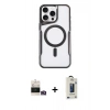 MARSİLYAN™- iPhone 14 Pro Max Kılıf Yadigar Klasik Özel Seri - Siyah Bilvis Hayalet Cam Ekran Koruyucu + Bilvis Titan Kamera Lens - GD