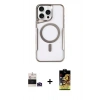 MARSİLYAN™- iPhone 14 Pro Max Kılıf Yadigar Klasik Özel Seri - Siyah Buffer Cam Ekran Koruyucu + Bilvis Titan Kamera Lens - DNMR