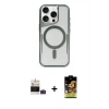 MARSİLYAN™- iPhone 14 Pro Max Kılıf Yadigar Klasik Özel Seri - Siyah Buffer Cam Ekran Koruyucu + Bilvis Titan Kamera Lens - DNMR
