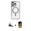 MARSİLYAN™- iPhone 14 Pro Max Kılıf Yadigar Klasik Özel Seri - Siyah Buffer Cam Ekran Koruyucu + Bilvis Titan Kamera Lens - GS